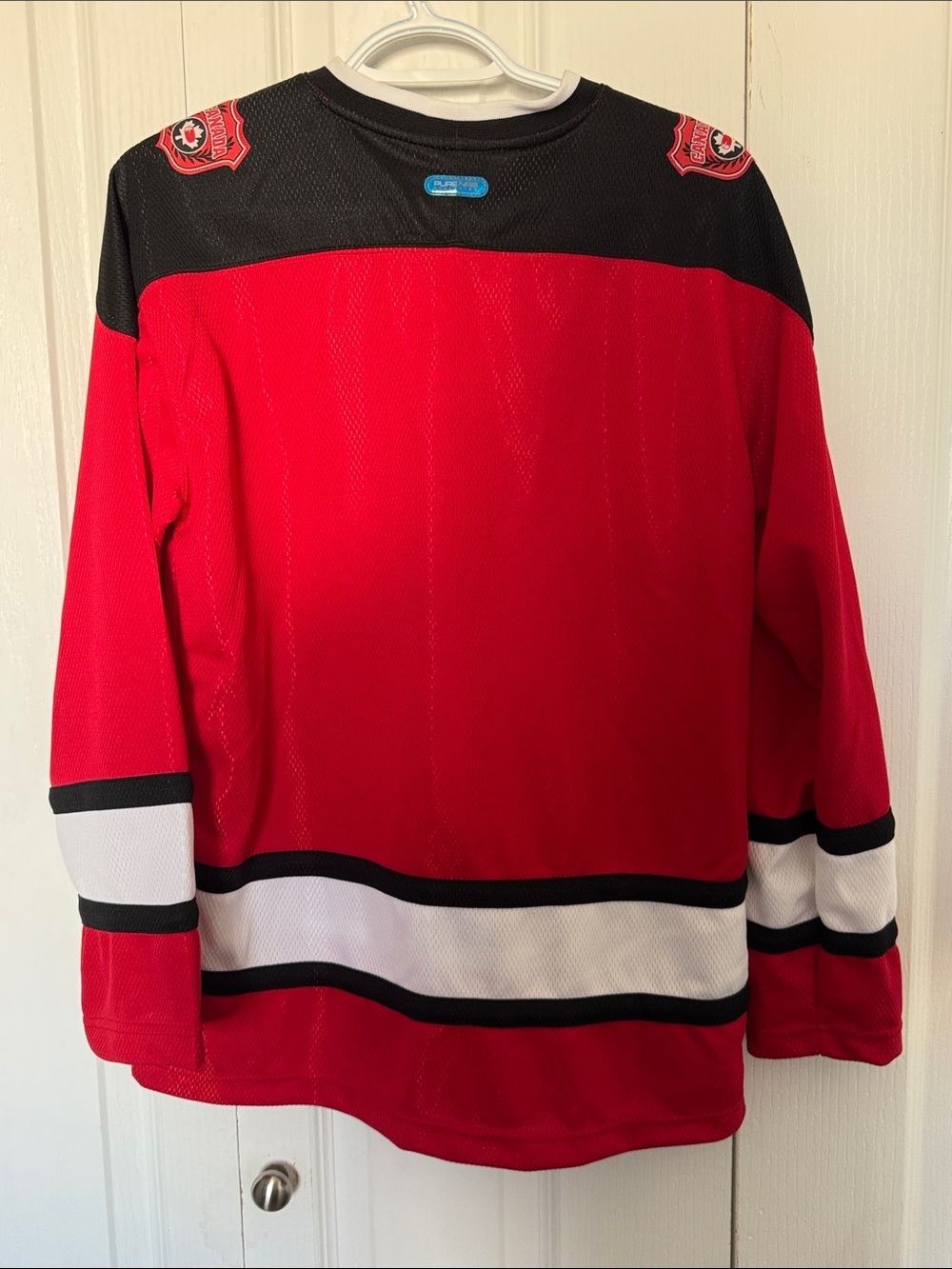 Vintage PureNRG Athletics Team Canada Hockey Jersey Youth 14-16 XL Red - Picture 5 of 6